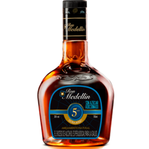 Ron Medellín 5 años sin azúcar Botella 750ml