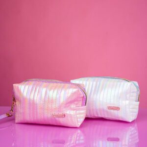 Cosmetiquera bloom tornasol perla